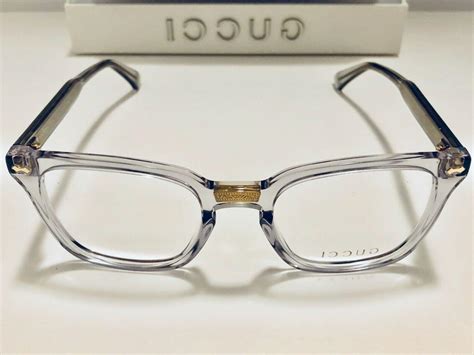 gucci clear glasses womens|Gucci oversized prescription glasses.